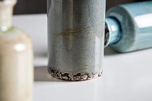 CwlwGO- Ceramic Vase 3 Piece Set, Small Flower vases for Home Decoration, Modern Farmhouse Decoration, Living Room,Table Shelf, Centerpieces, Fireplace and Entrance Decorations-Multicolor.