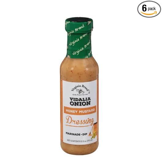 Virginia Brand Vidalia Onion Honey Mustard, 12-ounces (Pack of 6)