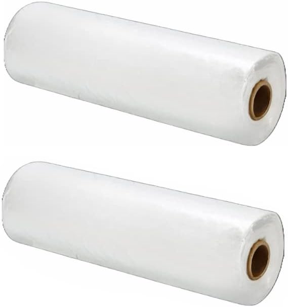 EcoQuality 10x15 Plastic Produce Bags on a Roll - 500 Bags/Roll, Clear Plastic Bags for Vegetables, Fruits, Bread, Pet Waste, Grocery Bags (16)