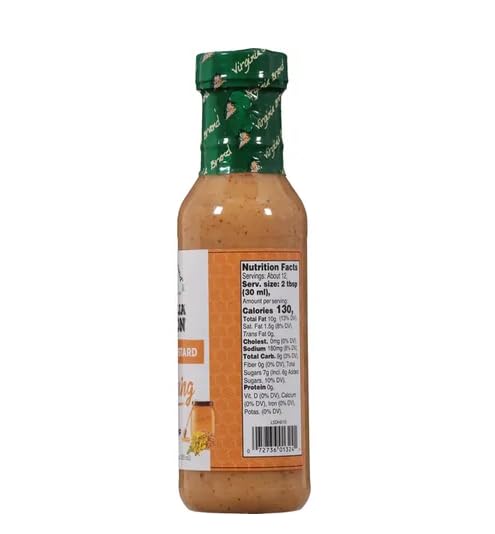 Virginia Brand Vidalia Onion Honey Mustard, 12-ounces (Pack of 6)