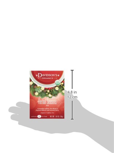 Davidson's Organics, Herbal Seasons Tea, 8-count Tea Bags, Pack of 12