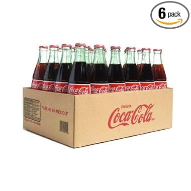 Coca Cola de Mexico (355ML glass bottles, 24 pk.) (pack of 6)