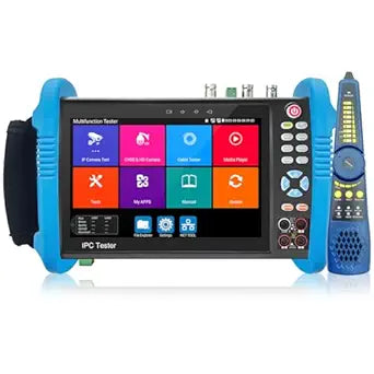 Rsrteng CCTV Camera Tester, 8K 32MP 4K 12MP IP Camera Tester 8MP AHD CVI TVI SDI Coaxial Camera Test Digital Multimeter Cable Tester Network Tools
