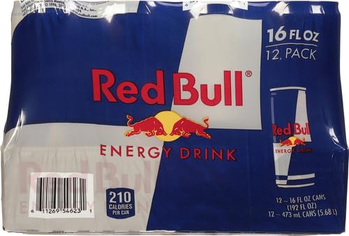 Red Bull Energy Drink, 16 Fl Oz, Pack of 12