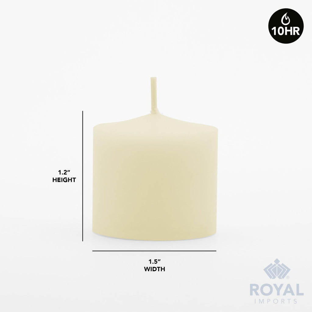 Royal Imports Votive Candle, Unscented Wax for Wedding, Birthday, Party, Spa, Holiday & Home Decoration (288, Ivory, 10 Hour)