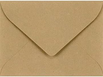 LUXPaper #17 Mini Envelopes | 2 11/16" x 3 11/16" | Grocery Bag Brown | 70lb. Text | 1,000 Qty