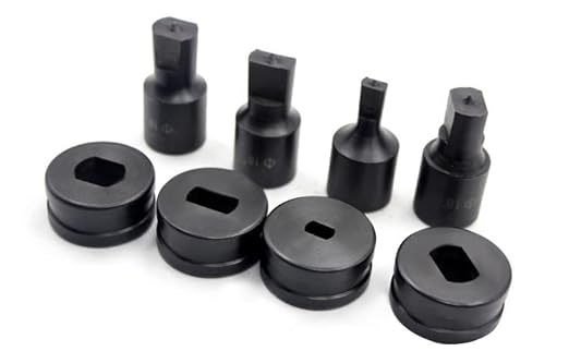 Custom Dies - 1 Piece 17x17MM Square Hole Punching Dies Set for CH-70 Hydraulic Metal Hole Punch Digger Tool Machine - All Models Durable Replacement (Square-CH-70 17x17MM)