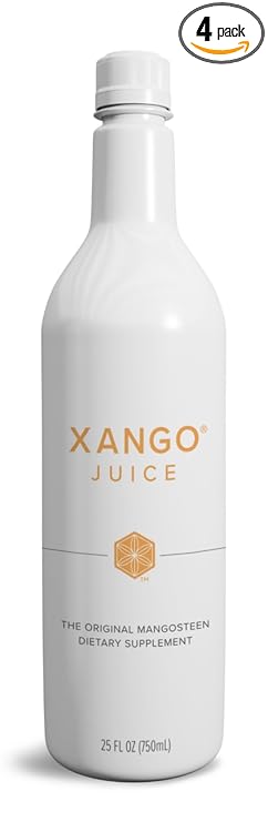 XANGO Mangosteen Juice, 750 ml, 4-Count (1 case)