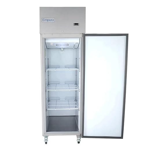 25" Reach-in Refrigerator with One-Swing Solid Door | Merchandiser Beverage Display Fridge for Convenience Grocery Store | 18 Cu. Ft. | 24.8"W x 31.5"D x 79.5"H, Stainless Steel Exterior, NSF