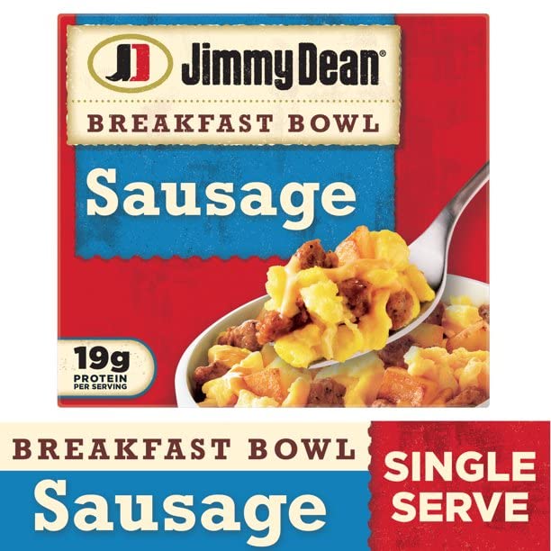Jimmy Dean Breakfast Bowl Variety Pack - Bacon and Sausage Bowls with Eggs, Potatoes and Cheddar Cheese - Rich Source of Protein - 10 Pack (5 Boxes of Each) - Ready Set gourmet Donate a Meal Program