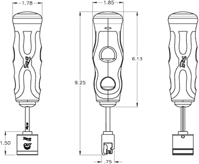 ICC 110 Punch Down Tool for 4-Pair Cable Termination and 110 Connecting Block Termination, 50kg High-Impact, Ergonomic Anti-Slip Grip, Cushioned Handle for Comfort and Precision