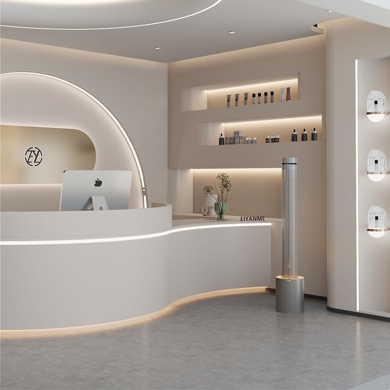 59.8" Metal Waterfall Fountain With LED-Light, Minimalist Indoor Water Fountain, Romantic Water Feature, Luxury Decor for Office & Home