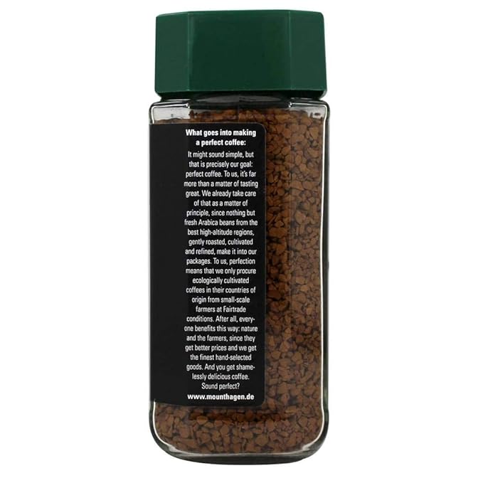 Mount Hagen 3.53oz Organic Freeze Dried Instant Decaf Coffee-12 Pack | Eco-friendly, Fair-Trade Decaf Coffee Made From Organic Medium Roast Arabica Beans [12x 3.53oz Jar]