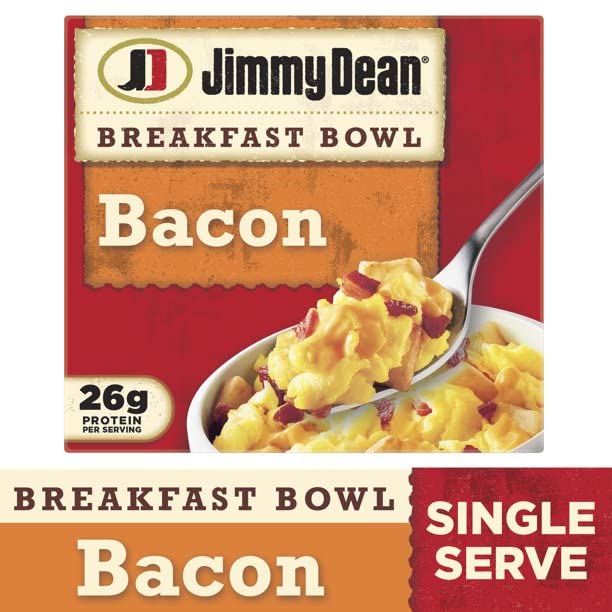 Jimmy Dean Breakfast Bowl Variety Pack - Bacon and Sausage Bowls with Eggs, Potatoes and Cheddar Cheese - Rich Source of Protein - 10 Pack (5 Boxes of Each) - Ready Set gourmet Donate a Meal Program