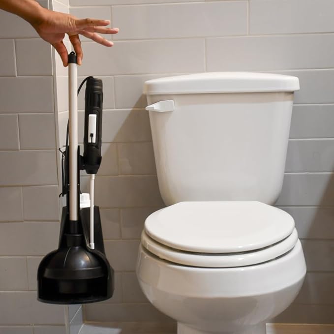 Schoon: Plunger with self-cleaning mechanism. Disinfect your plunger and your bathroom.