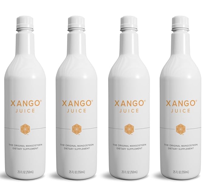 XANGO Mangosteen Juice, 750 ml, 4-Count (1 case)
