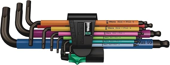 Wera Tools 05073593001 950 SPKL/9 SM N SB Long ARM HEX Key Set, One Size, Multi