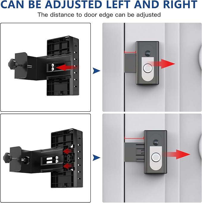 KIMILAR Anti-Theft Video Doorbell Mount Compatible with Ring/Blink Wireless Video Doorbell, Adjustable Mounting Bracket Accessories for Houses, Apartments, Businesses, Not for Security Door