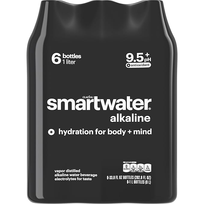 Smartwater alkaline with antioxidant 1L 6pk
