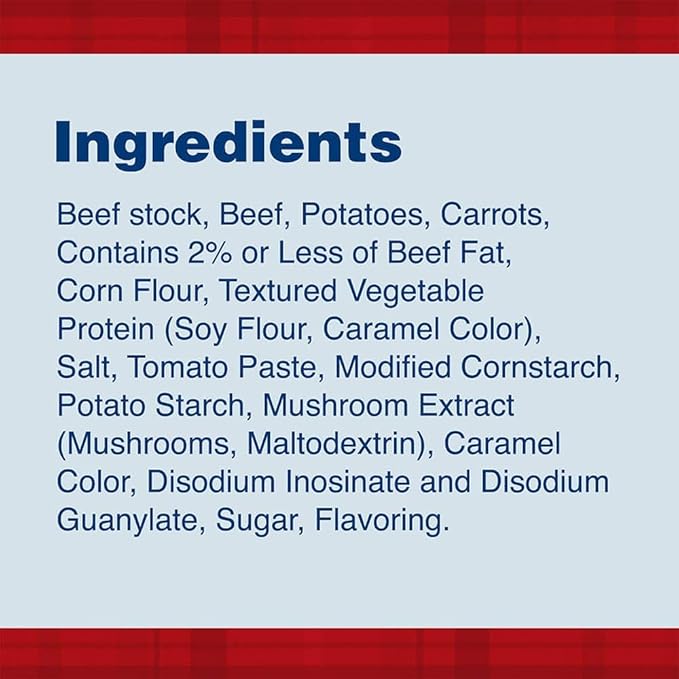 DINTY MOORE Beef Stew, 15 oz (12 Pack), Fully Cooked & Ready-To-Eat with Fresh Potatoes & Carrots, Gluten-Free, 10g Protein, No Preservatives, Perfect for Noodles, Biscuits & Hot Pies