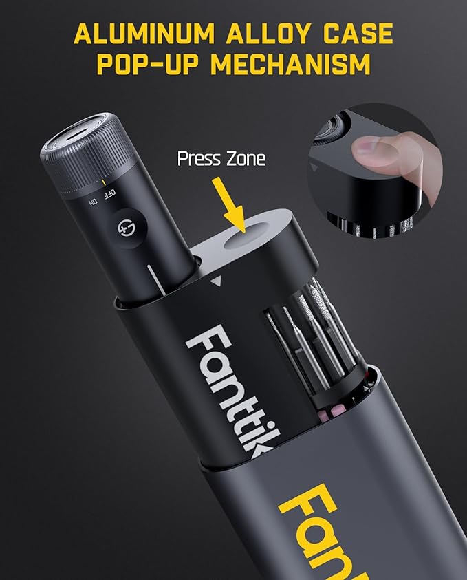 Fanttik F2 PRO Cordless Rotary Tool Kit 4V, Strong Magnetic Motor, Revostor Hub, 5 Variable Speed, 25000 RPM, 55 Accessories, for Sanding, Polishing, Drilling, Carving, Cutting DIY Crafts
