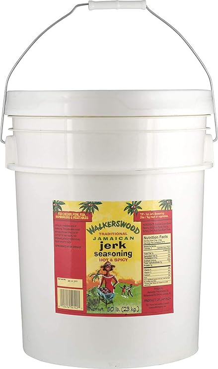 Walkerswood Traditional Jamaican Jerk Seasoning, Hot and Spicy, 50 lb.