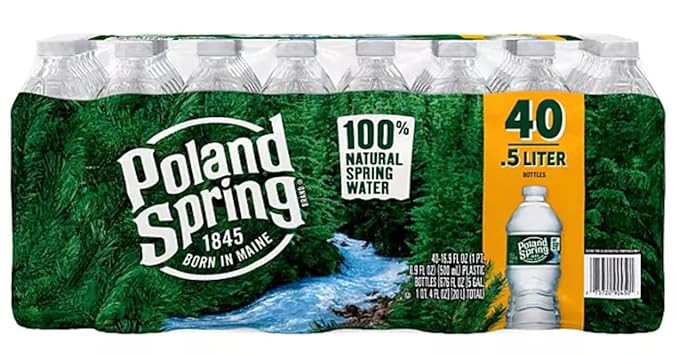 Poland Spring Bottled Water, 40 Count