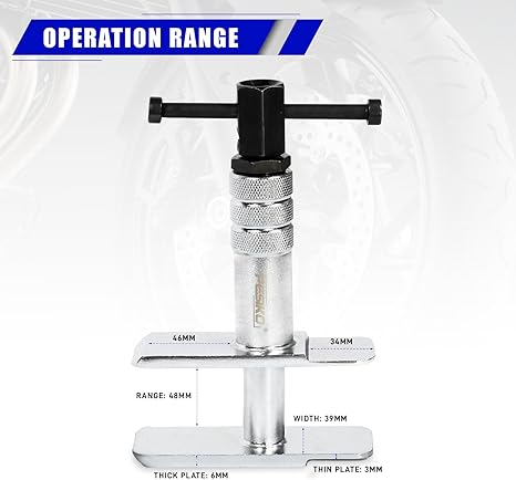 Heavy Duty Motorcycle Brake Caliper Spreader Tool - Compression Tool for Most Vehicle Brake Discs