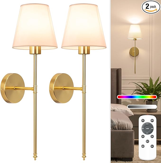 NIORSUN Wall Sconce Wall Lights Wall Lamps Gold 10 Colors