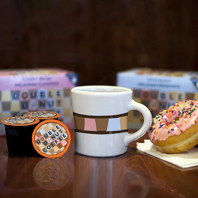 Double Donut French Toast Flavored Coffee in Single Serve Pods, French Toast Flavor for the Keurig K Cups Brewer, 48 Count