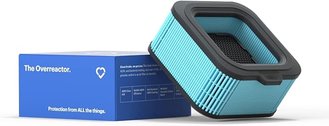 Mila Air Authentic Overreactor H14 HEPA Home Replacement Filter, Genuine Mila Air Filter, Removes Formaldehyde, VOCs, Dust & Odors, Ideal for Large Room or Bedroom
