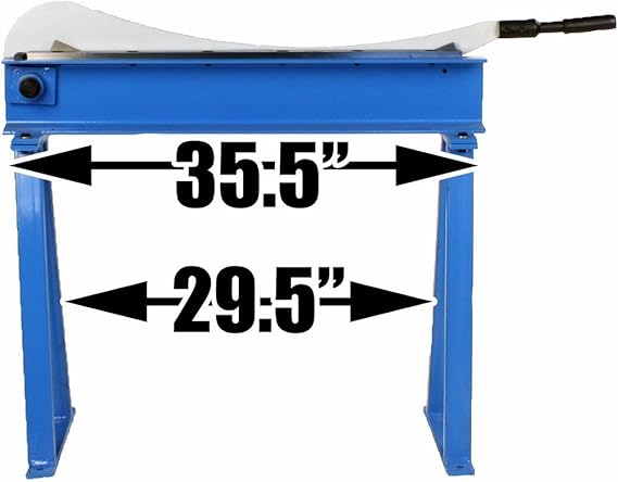 Erie Tools Manual Guillotine Shear 32" x 16 Gauge Sheet Metal Plate Cutting Cutter w/Stand
