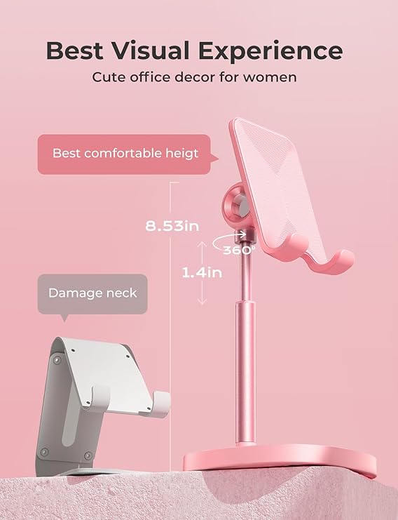 LISEN Pink Kitchen Accessories Dorm Room Essentials for Girls College Dorm Decor Kawaii Desk Accessories for Women, Vanity Decor Accessories Pink Office Supplies Women Cute Desk Accessories
