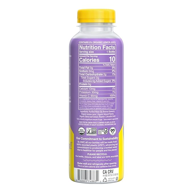 Lemon Perfect 6 Flavor Variety Pack 15.2 Fl Oz Bottles 12 Pack
