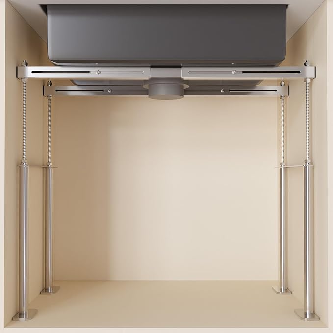 Floor-Standing Undermount Sink Brackets Adjustable 304 Stainless Steel Punch-Free Under Mount Sink Support Save Space for Heavy Duty Undermount Kitchen Bathroom Sink 20-31.5in/51-80cm
