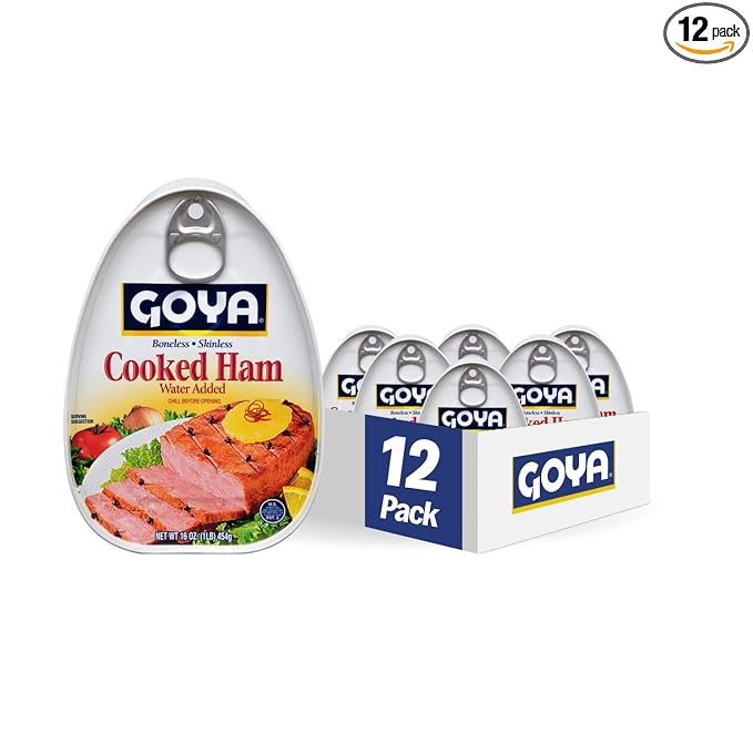 Goya Foods Cooked Ham, 16 Ounce (Pack of 12)