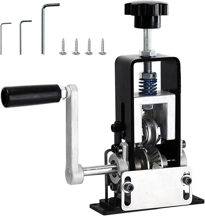 Manual Wire Stripper Machine, 2 in 1 Wire Stripper for 0.06"-1"(1.5~25 mm) Wire - Drill-Powered Wire Stripping Tool for Scrap Copper Recycling