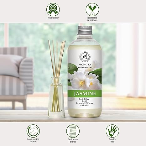 Jasmine Reed Diffuser Refill 4x17 Fl Oz Floral Home Fragrance Air Freshener Room Freshener