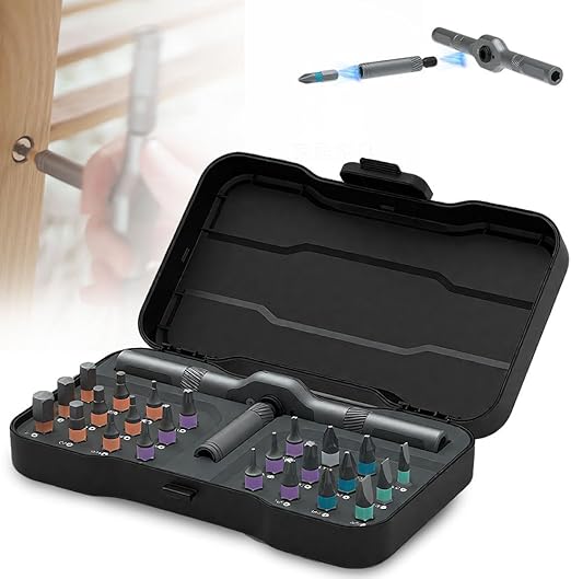 DIY Screwdriver 24 in 1, 2025 New 24 In 1 Multi Bit Magnetic Screwdriver Set Multifunctional Toolbox, Magnetic Screwdriver Set, Multi-function Magnetic Wrench Tool Combination Set