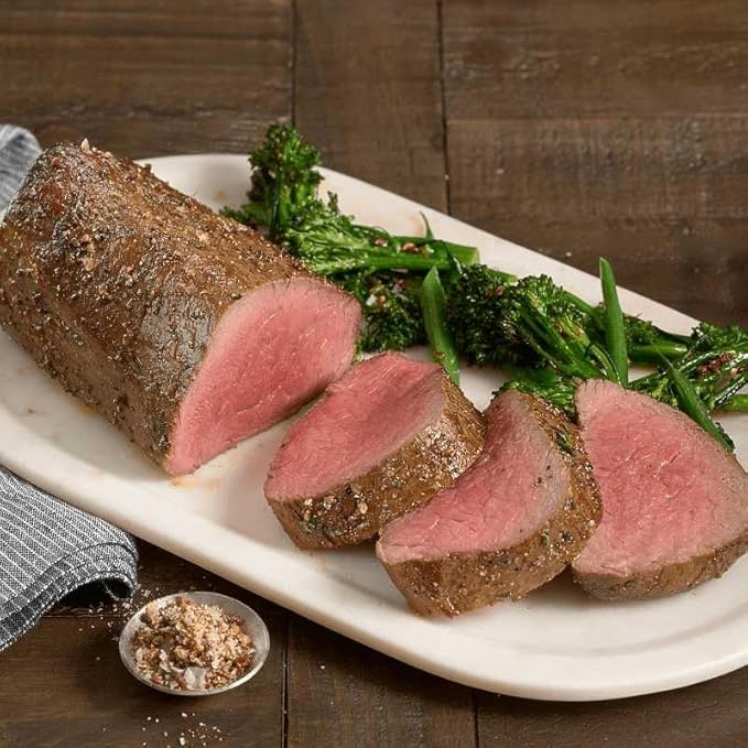 Premium Beef Tenderloin Roast, 4 Count, 2 lbs, for Special Occasions - Decadently Juicy Chateaubriand - Perfect Dinner Delight with Cooking Instructions from the Kansas City Steak Company.