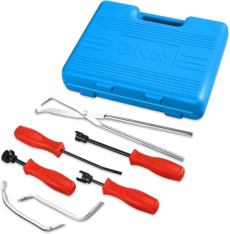 ‎DNA MOTORING TOOLS-00244 8-Pcs Brake Service Kit, Brake Spring Installer Remover Plier Tools Set with Carrying Case,Blue