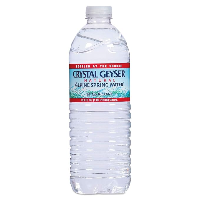 Crystal Geyser Natural Alpine Spring Water, 16.9 Ounce, 35 Bottles