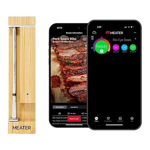 MEATER Pro/2 Plus: Smart Bluetooth Wireless Meat Thermometer Digital | 1000°F Heat Resistance | Long Range | Certified Accuracy | BBQ, Oven, Grill, Smoker, Air Fryer, Deep Fryer