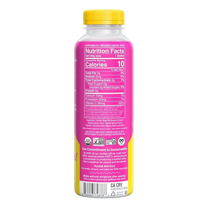 Lemon Perfect 6 Flavor Variety Pack 15.2 Fl Oz Bottles 12 Pack