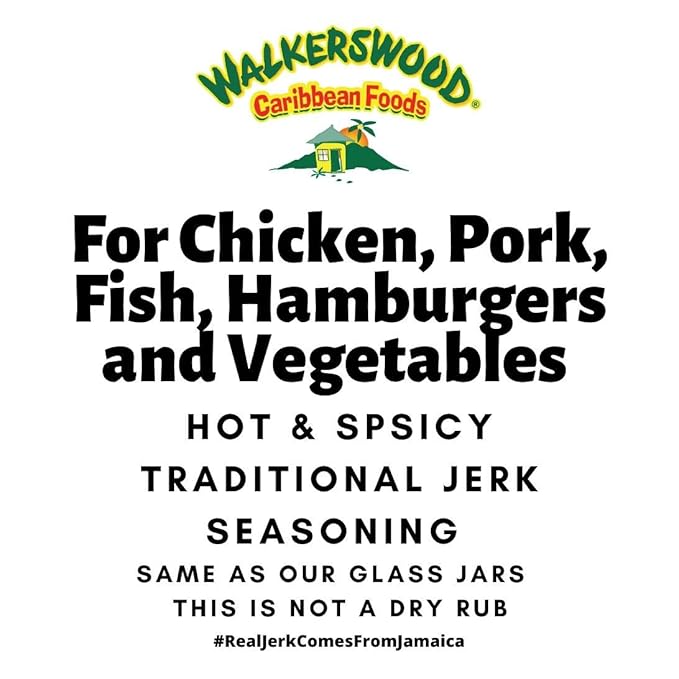 Walkerswood Traditional Jamaican Jerk Seasoning, Hot and Spicy, 50 lb.