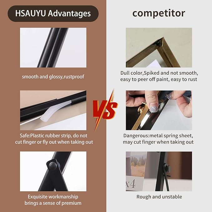 Glass Picture Frame Set of 3, Black Simple Metal Geometric Photo Frame with Glass Cover Includes 5x7, 4x6, 4x4 - Tabletop Floating Picture Frames for Home Decoration, Gift for Father's Day