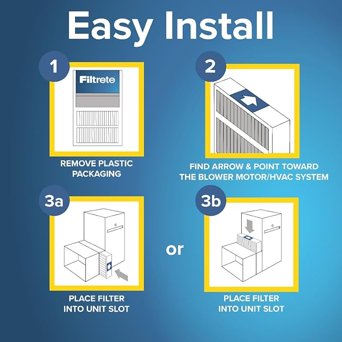 Filtrete 20x20x4 AC Furnace Air Filter, MPR 1550, MERV 12, Fits Honeywell, CERTIFIED Asthma & Allergy Friendly, Electrostatic Air Cleaning Filter, 2-Pack (Actual Size 19.88 x 19.88 x 4.31)