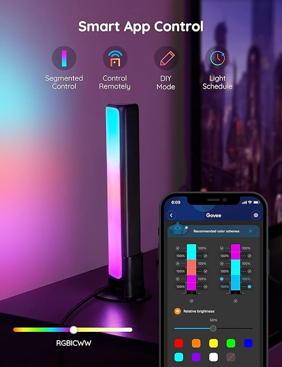 Govee Smart LED Light Bars RGBICWW