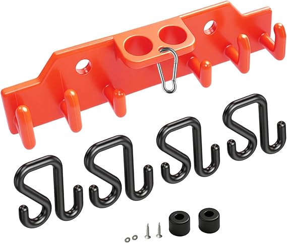 Lineman Tool Board, Bucket Truck Hook Organizer, Bucket Truck Accessories for Lineman, Including Four Hook for Aerial Baskets(Two 3” and Two 2”)