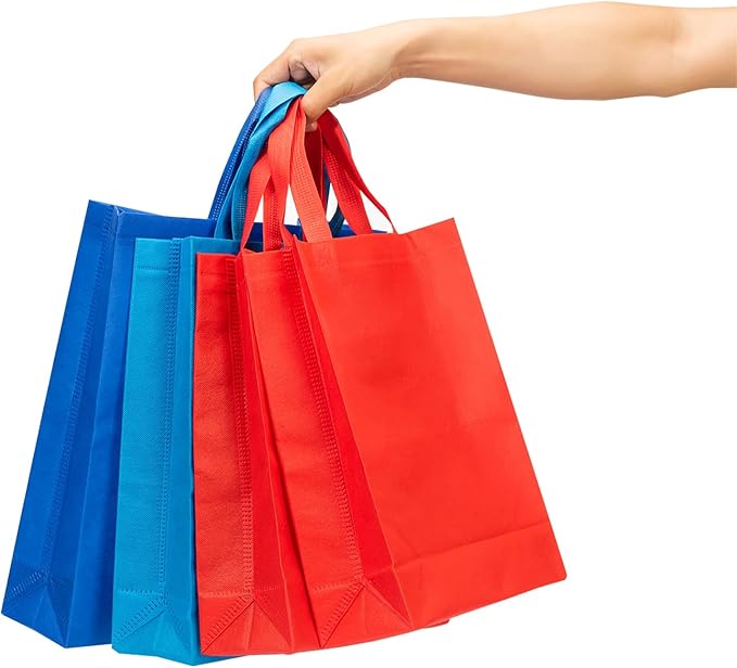 RACETOP 100 Pcs Custom Tote Bags Bulk Personalized Reusable Grocery Bags, Shopping Bags, Custom Non-woven Bags, Customized Promotional Item Totes for Business Activities, Parties, Store